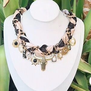 Leopard Print Charm Necklace